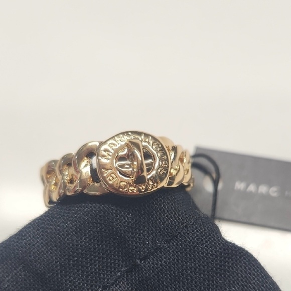 Marc Jacobs Jewelry - Marc Jacobs Gold Logo Chain Ring